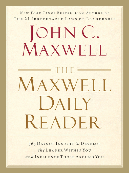 Title details for The Maxwell Daily Reader by John C. Maxwell - Available